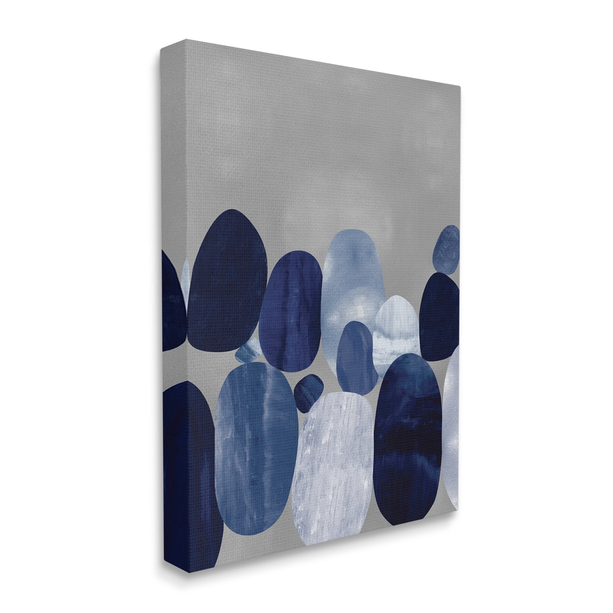Stupell Industries Layered Blue Rocks Nautical Abstract Patterns,24 x 30,Designed by Justin Thompson