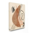 thumbnail image 1 of Stupell Industries Layered Boomerang Shape Abstract Linework Brown Black Design by Daphne Polselli, 16" x 20", 1 of 1