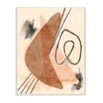 thumbnail image 1 of Stupell Industries Layered Boomerang Shape Abstract Linework Brown Black Design by Daphne Polselli, 1 of 6