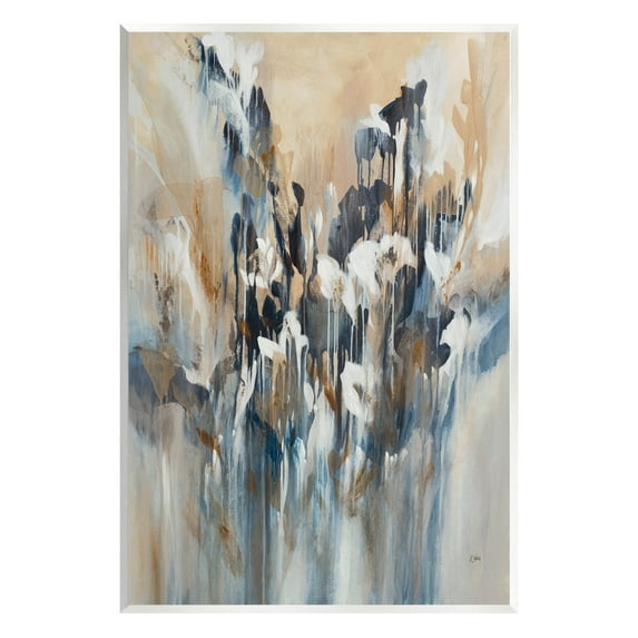 Stupell Industries Layered Botanical Abstract Drip Painting Unframed Art Print Wall Art, Design by K. Nari