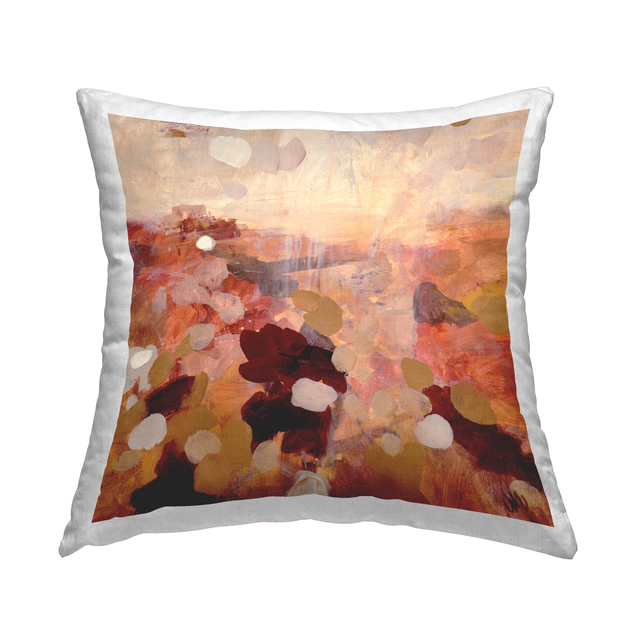 Stupell Industries Layered Canyon Abstract Scene Printed Throw Pillow Design by Jodi Maas