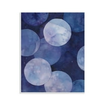 Stupell Industries Layered Circles in Space Abstract Painting Unframed Art Print Wall Art, 11 x 14