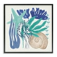 thumbnail image 1 of Stupell Industries Layered Coastal Shells Nautical & Beach Painting Black Framed Art Print Wall Art, 17 x 17, 1 of 2