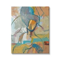 Stupell Industries Layered Conceptual Abstract Shapes Painting Gallery Wrapped Canvas Print Wall Art, Design by Third and Wall