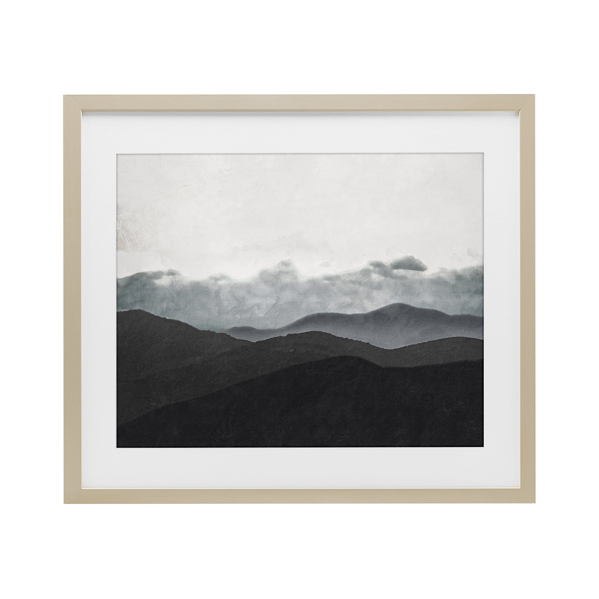 Stupell Industries Layered Foggy Hills Birch Framed Print Under Glass, design by Elizabeth Medley