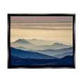 thumbnail image 1 of Stupell Industries Layered Foggy Mountain Range Warm Sunlit Rays Photograph Jet Black Floating Framed Canvas Print Wall Art, Design by Jeff Poe, 1 of 5