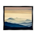 thumbnail image 1 of Stupell Industries Layered Foggy Sunrise Mountain Peaks Radiant Glow Photograph Jet Black Floating Framed Canvas Print Wall Art, Design by Jeff Poe Photography, 1 of 5