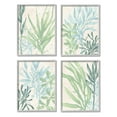 thumbnail image 1 of Stupell Industries Layered Plants Botanical Leaves Graphic Art Gray Framed Art Print Wall Art, Set of 4, Design by June Erica Vess, 1 of 7