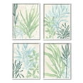 thumbnail image 1 of Stupell Industries Layered Plants Botanical Leaves Graphic Art White Framed Art Print Wall Art, Set of 4, Design by June Erica Vess, 1 of 7