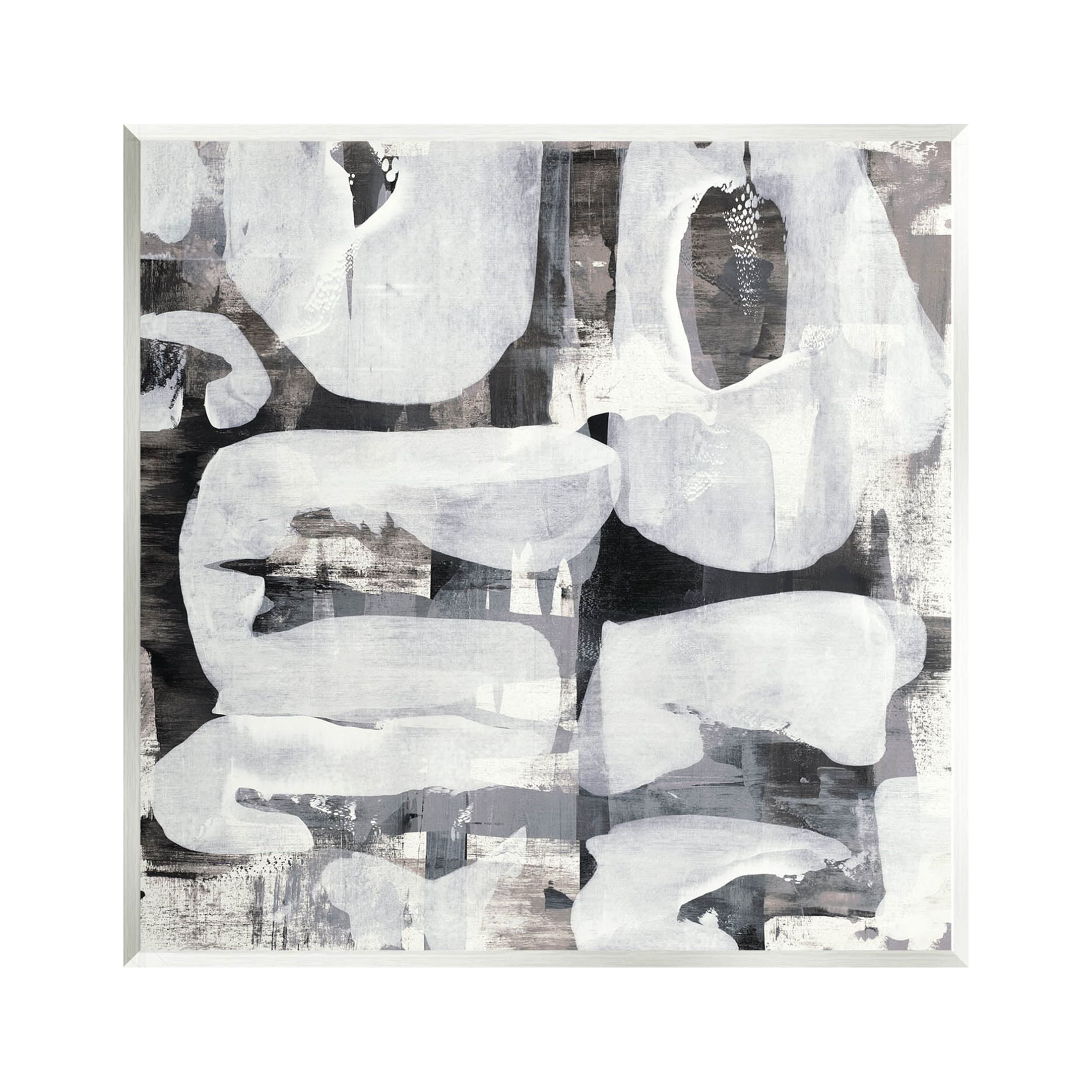 Stupell Industries Layered Shapes Collage Graphic Art Unframed Art Print Wall Art, Design by Jeff Iorillo