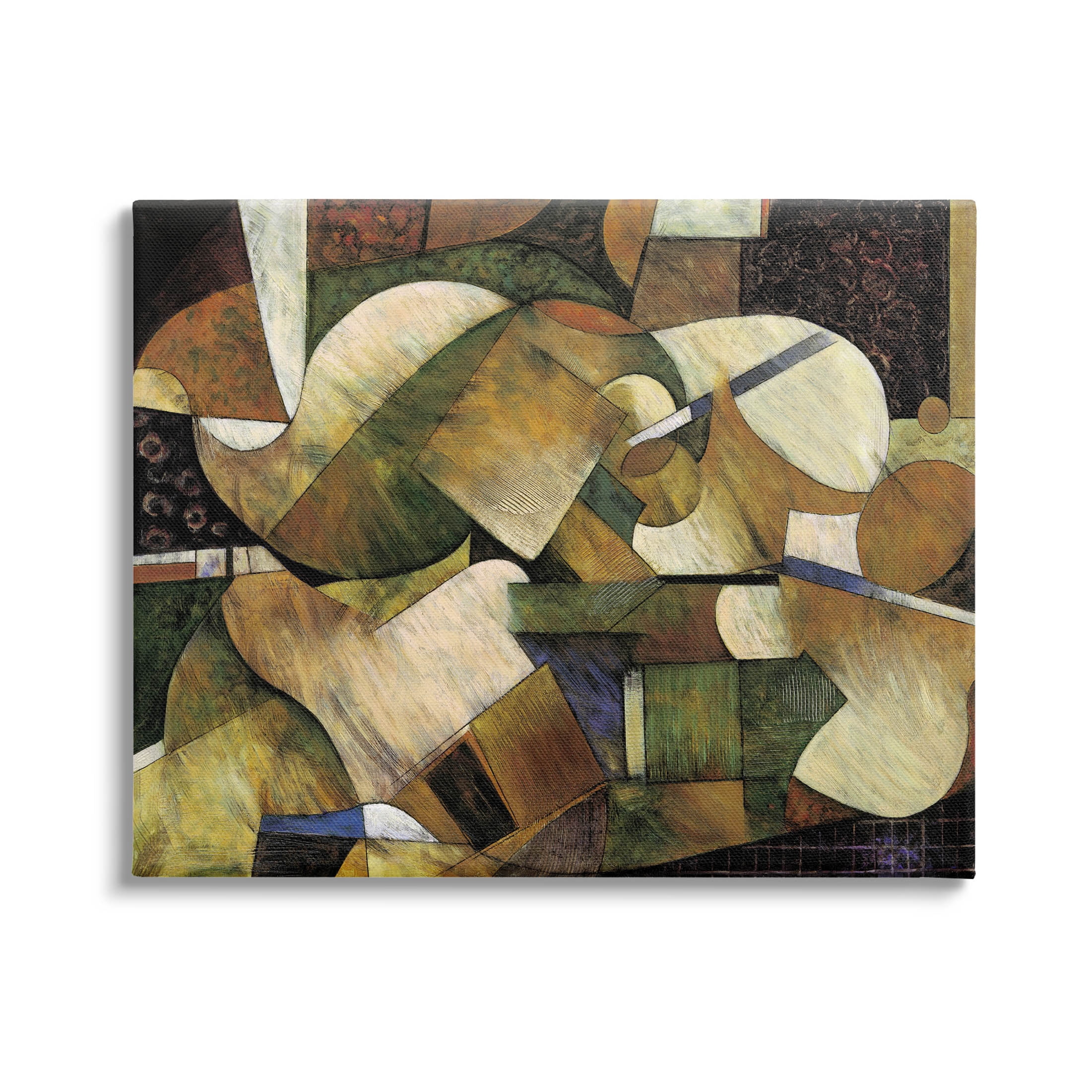 Stupell Industries Layered Shapes Cubism Arrangement Painting Gallery Wrapped Canvas Print Wall Art, Design by Jonathan Parsons