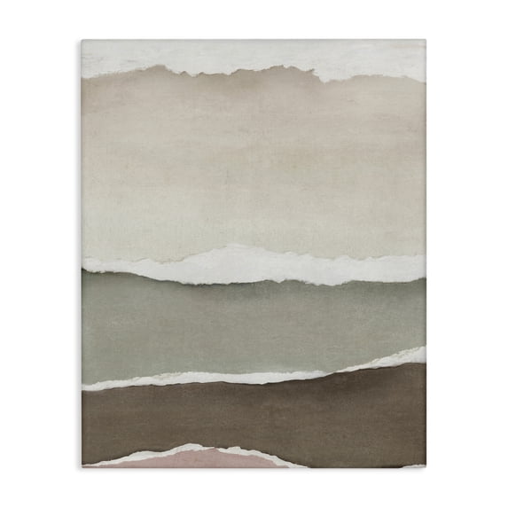 Stupell Industries Transitional Layered Torn Edges Illusion Canvas Art, 16 x 20, by Emma Peal