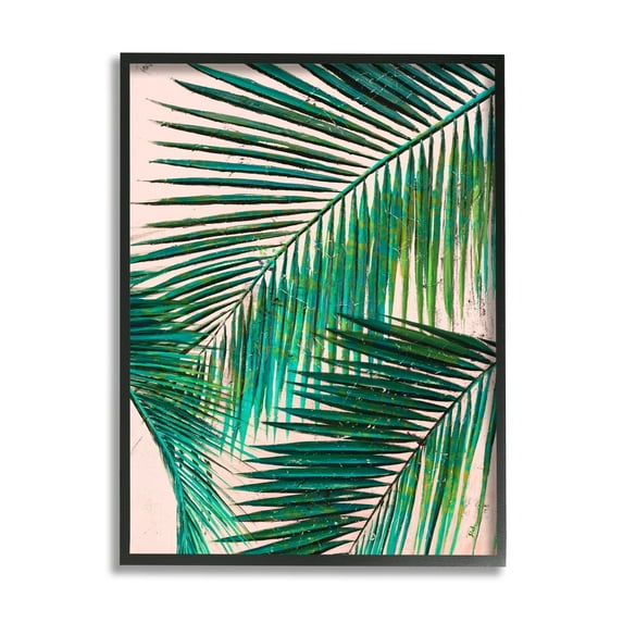 Stupell Industries Layered Tropical Plant Fronds over Pink Expressive Fronds, 24 x 30, Design by Patricia Pinto