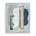 thumbnail image 1 of Stupell Industries Layered Wavy Shapes Abstract Painting White Framed Art Print Wall Art, 16 x 20, 1 of 2