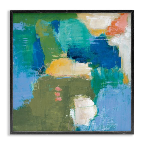 Stupell Industries Lazy Sundays Collage Black Framed Giclee Art design by Amy Leigh Carstensen, 12 x 12