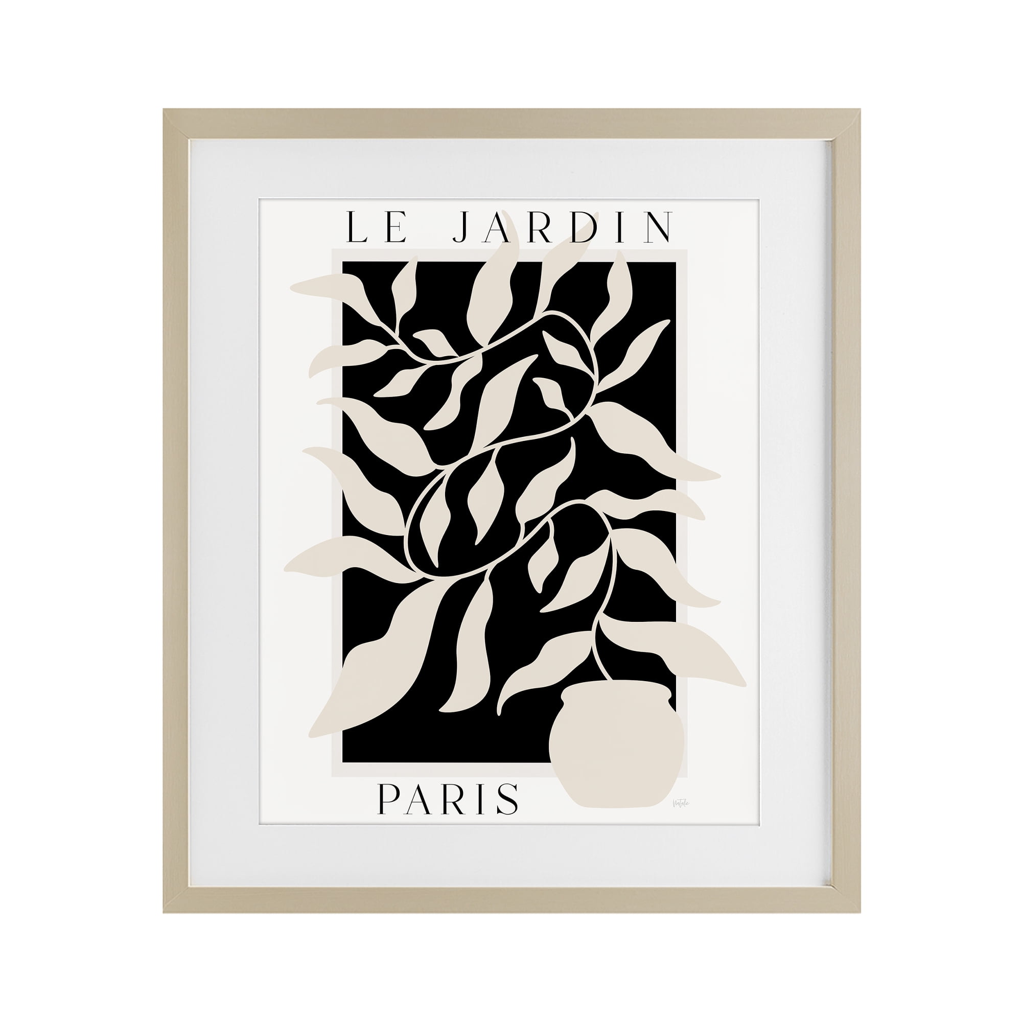 Stupell Industries Le Jardin Paris Botanicals Birch Framed Print Under Glass, design by Natalie Carpentieri