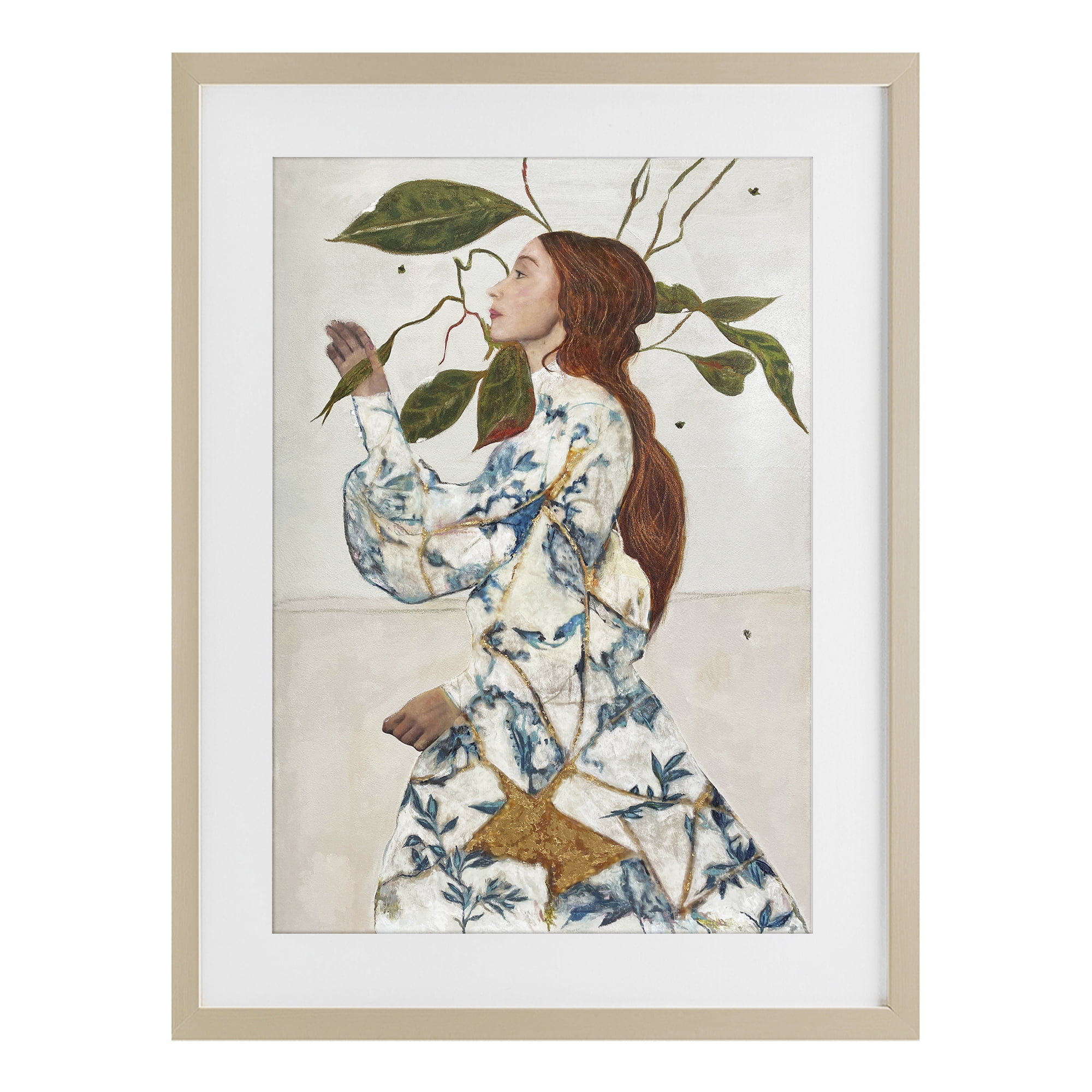 Stupell Industries Le Voyage Fantastique Portrait Birch Framed Print Under Glass, design by Karenina Fabrizzi