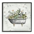 thumbnail image 1 of Stupell Industries Leaf Patterned Tub Typography Painting Gray Framed Art Print Wall Art, 24 x 24, 1 of 10