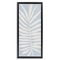 thumbnail image 1 of Stupell Industries Modern Leaf Silhouette on Sky Blue Black Floating Frame Canvas Art, 11 x 25, by Natalie Carpentieri, 1 of 8