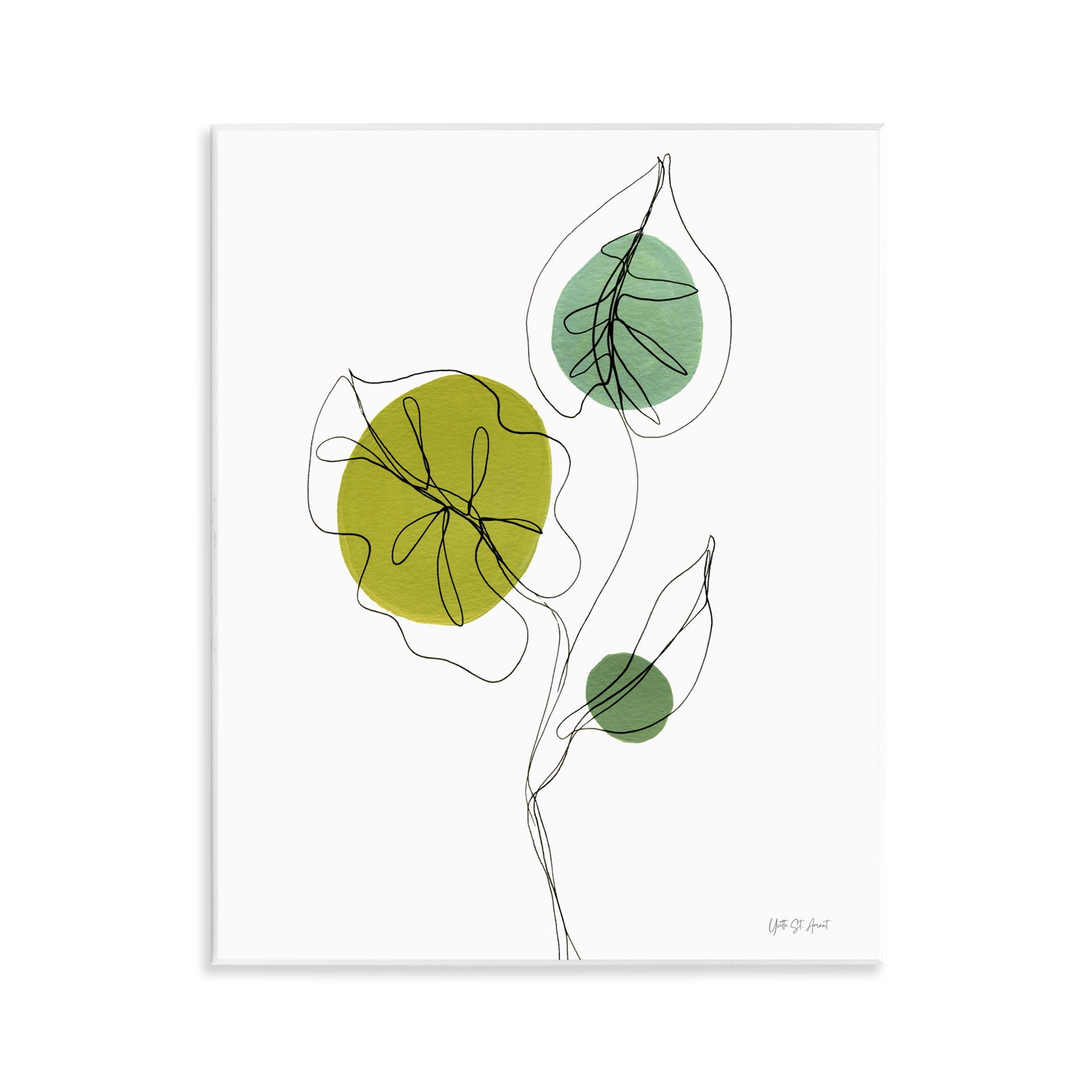 Stupell Industries Leafy Garden Delight Botanical & Floral Painting Unframed Art Print Wall Art, 11 x 14