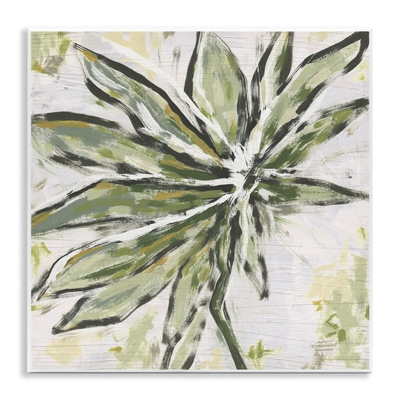 Stupell Industries Leafy Organic Palm Wall Plaque Art design by June Erica Vess, 12 x 12