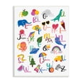 thumbnail image 1 of Stupell Industries Learning Alphabet Letters Various Animals Food Things Wood Wall Art, 10 x 15, Design by Louise Allen, 1 of 5