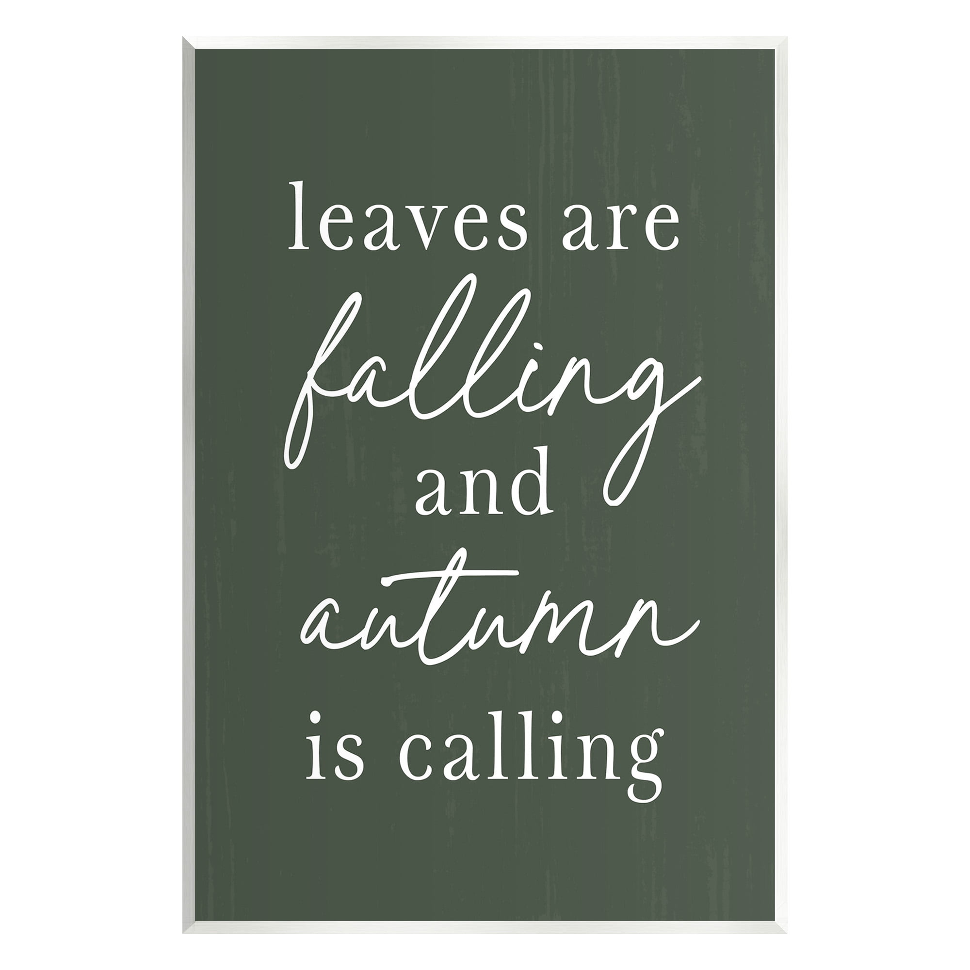 Stupell Industries Leaves Are Falling Holiday Painting Unframed Art Print Wall Art, 13 x 19