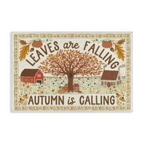 Stupell Industries Leaves Are Falling Scene Landscape Painting Gallery Wrapped Canvas Art Prints Wall Art, 30 x 20