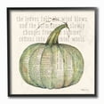 thumbnail image 1 of Stupell Industries Leaves Fall Green Pumpkin Autumn Seasonal Design Framed Wall Art by Stephanie Workman Marrott, 1 of 5