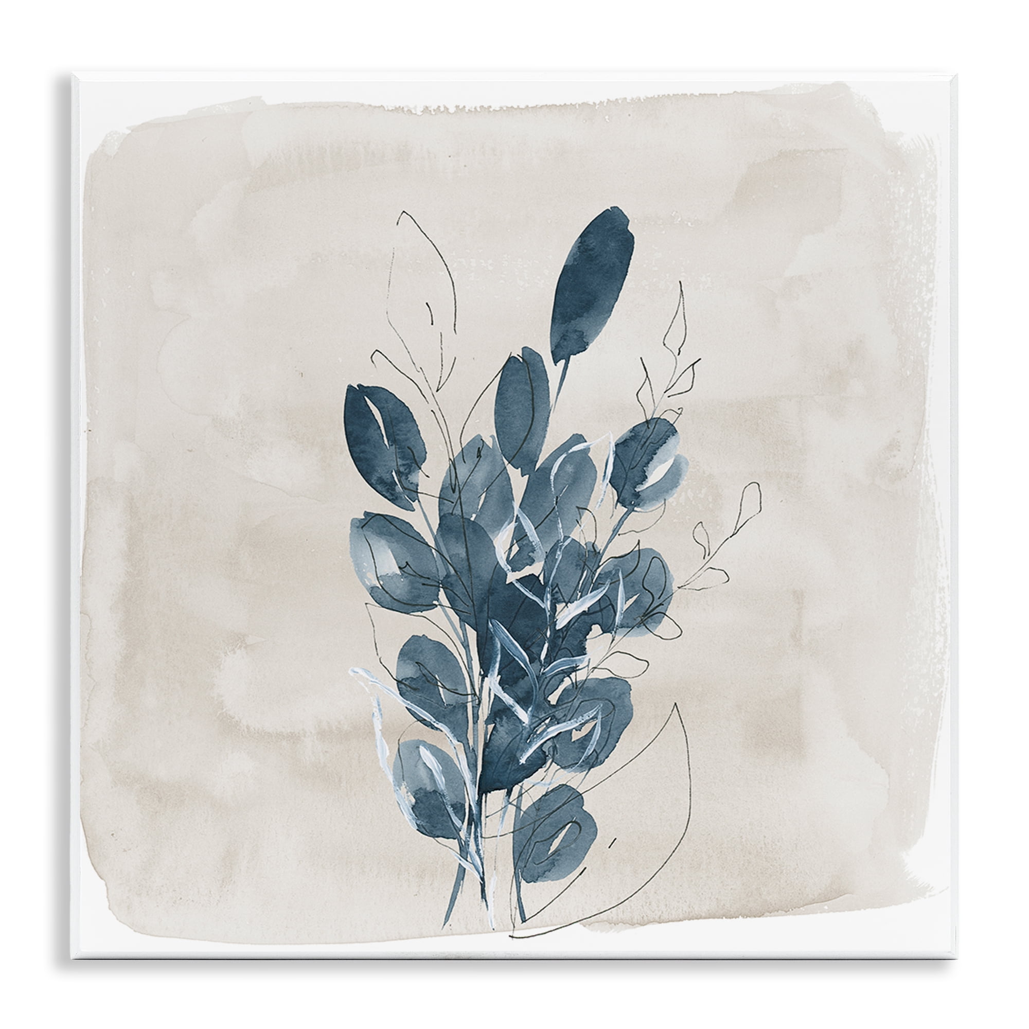 Stupell Industries Leaves In Summer Plants & Flowers Painting Unframed Art Print Wall Art, 12 x 12