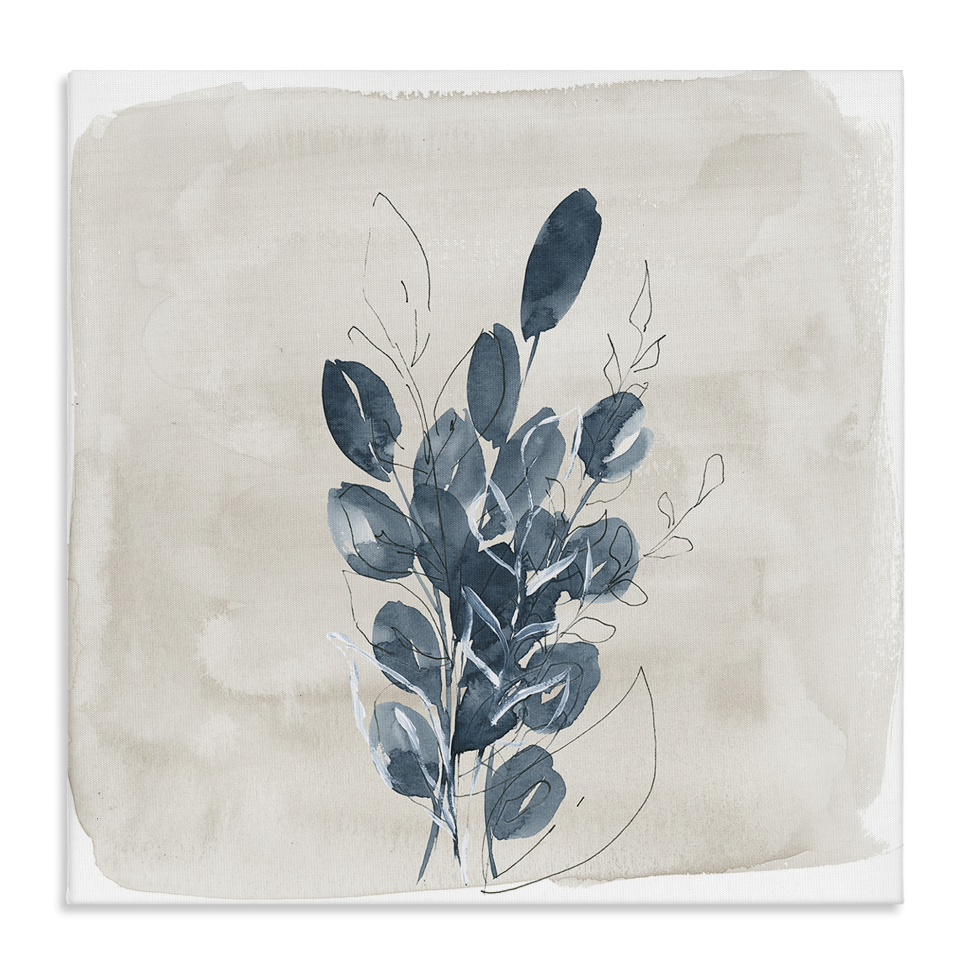 Stupell Industries Leaves In Summer Plants & Flowers Painting Wrapped Canvas Art Print Wall Art, 24 x 24