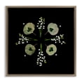 thumbnail image 1 of Stupell Industries Coastal Leaves & Wildflowers on Black Brown Floating Frame Canvas Art, 25 x 25, by Beth Adoette, 1 of 8