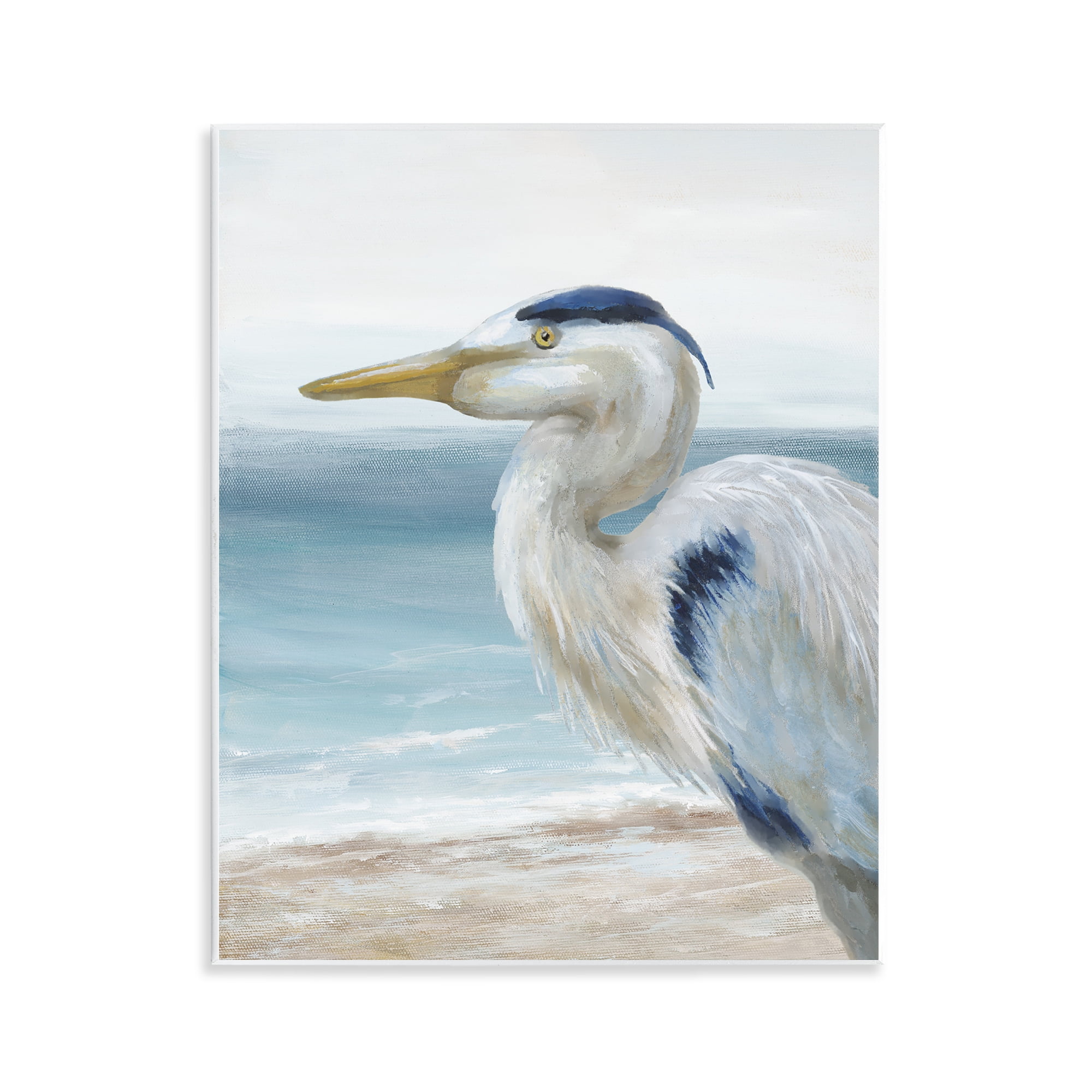 Stupell Industries Left Gazing Heron Wall Plaque Art, design by Nan