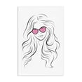 thumbnail image 1 of Stupell Industries Art Deco Leila Pink Heart Sunglasses Canvas Art, 16 x 24, by Martina Pavlova, 1 of 8