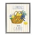 thumbnail image 1 of Stupell Industries Lemon Basket from Capri Food & Beverage Painting Gray Floater Framed Canvas Art Print Wall Art, 25 x 31, 1 of 10