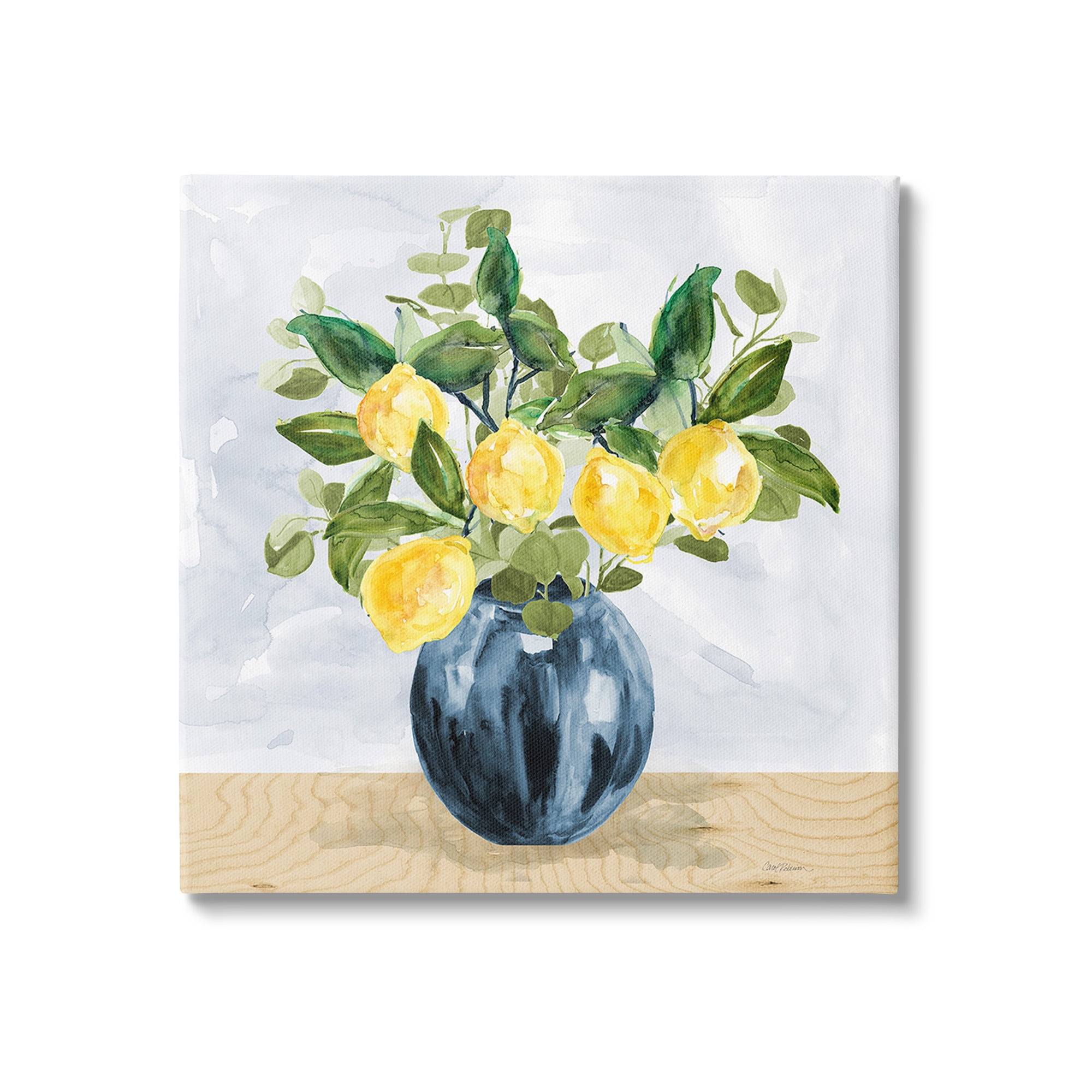 Stupell Industries Lemon Tree Bouquet Food & Beverage Painting Gallery Wrapped Canvas Art Print Wall Art, 24 x 24