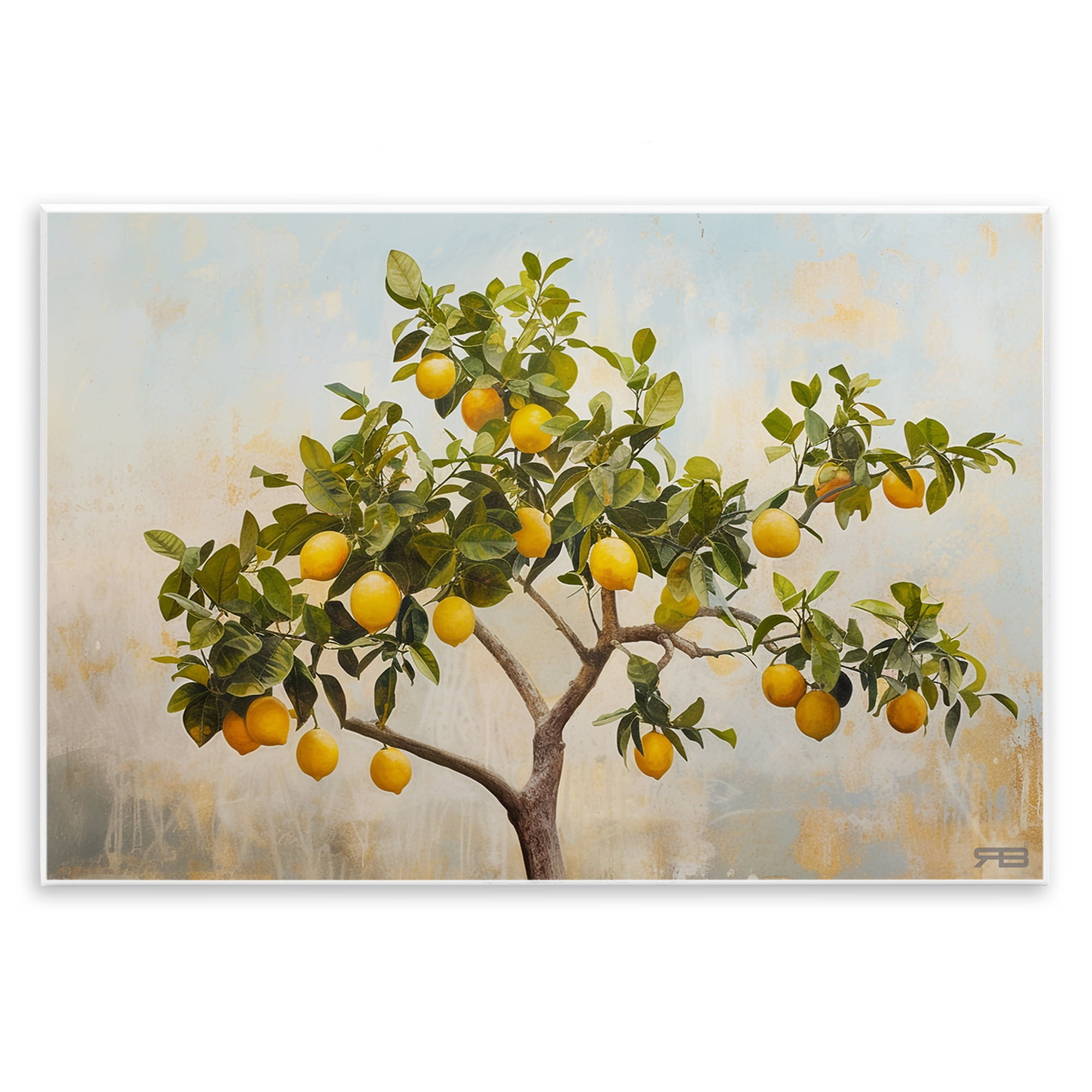 Stupell Industries Lemon Tree Branches Food & Beverage Painting Unframed Art Print Wall Art, 19 x 13