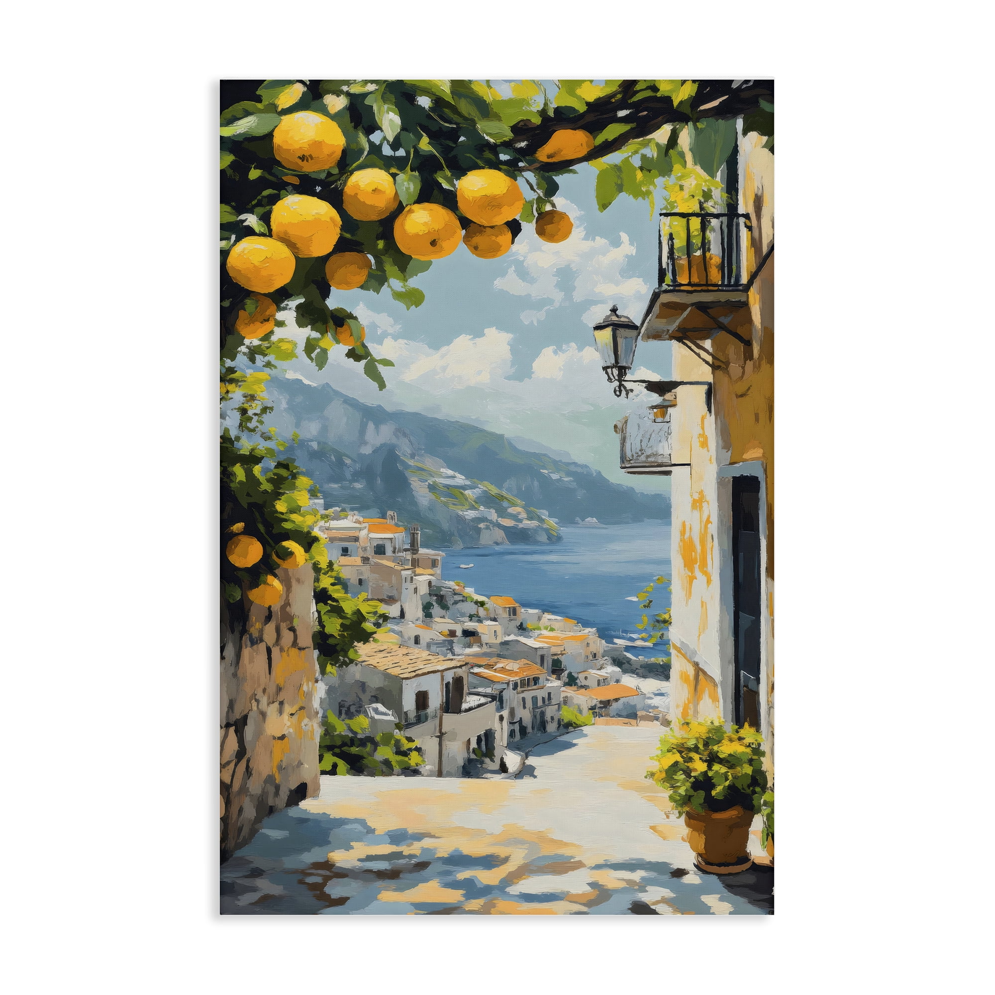 Stupell Industries Lemon Tree Overlooking Coast Canvas Wall Art, design by Creative Studio
