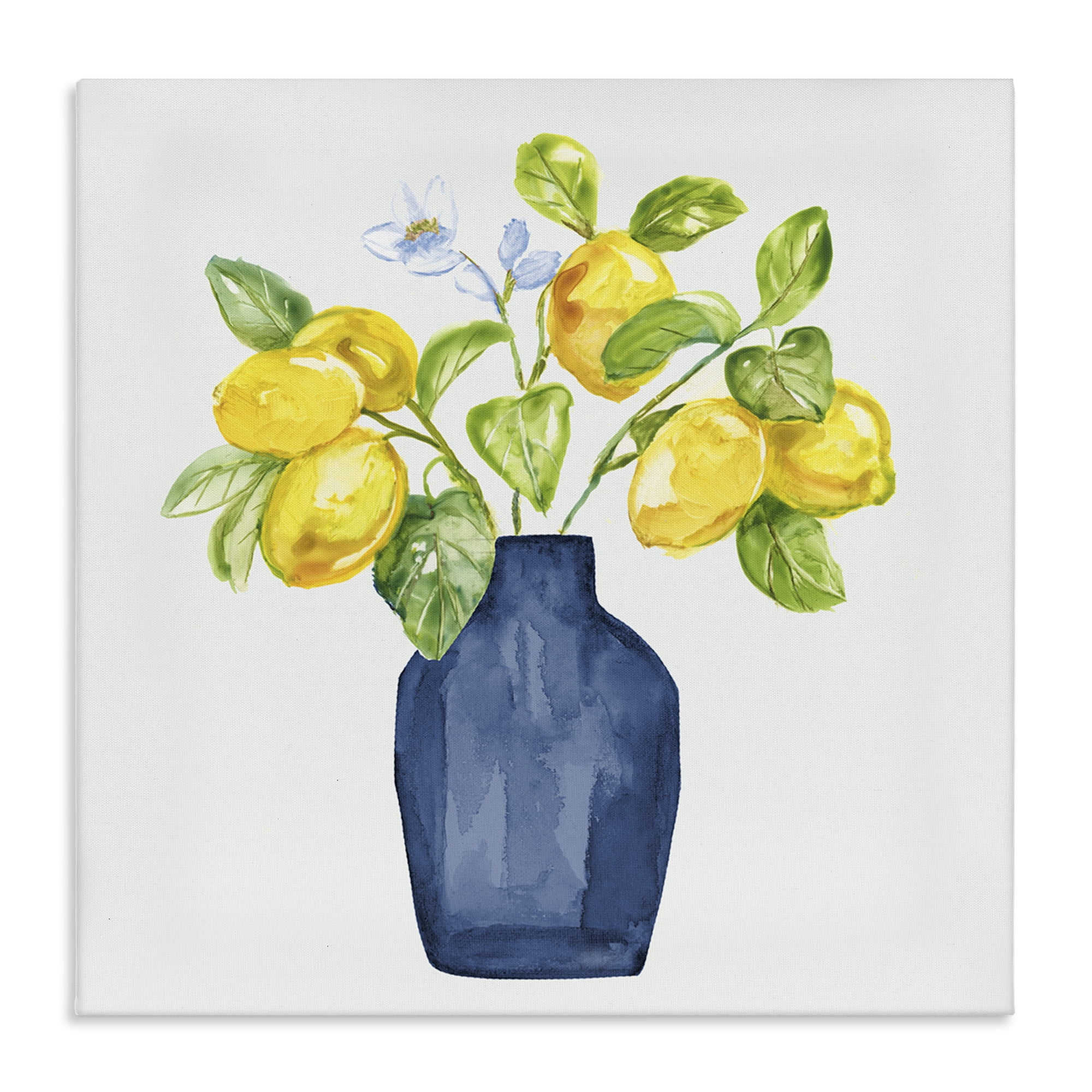 Stupell Industries Lemon Tree Planter Food & Beverage Painting Wrapped Canvas Art Print Wall Art, 24 x 24