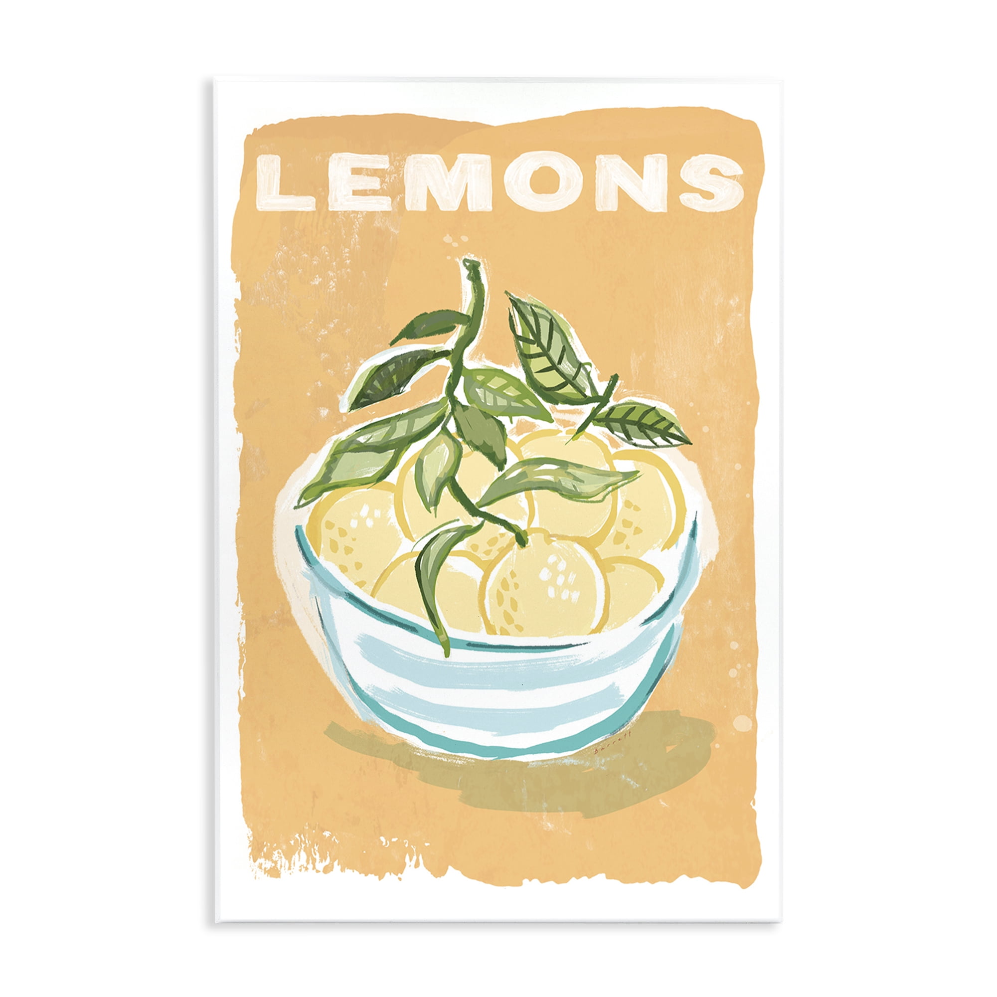 Stupell Industries Lemon Twist Motif Wall Plaque Art, design by Chad Barrett
