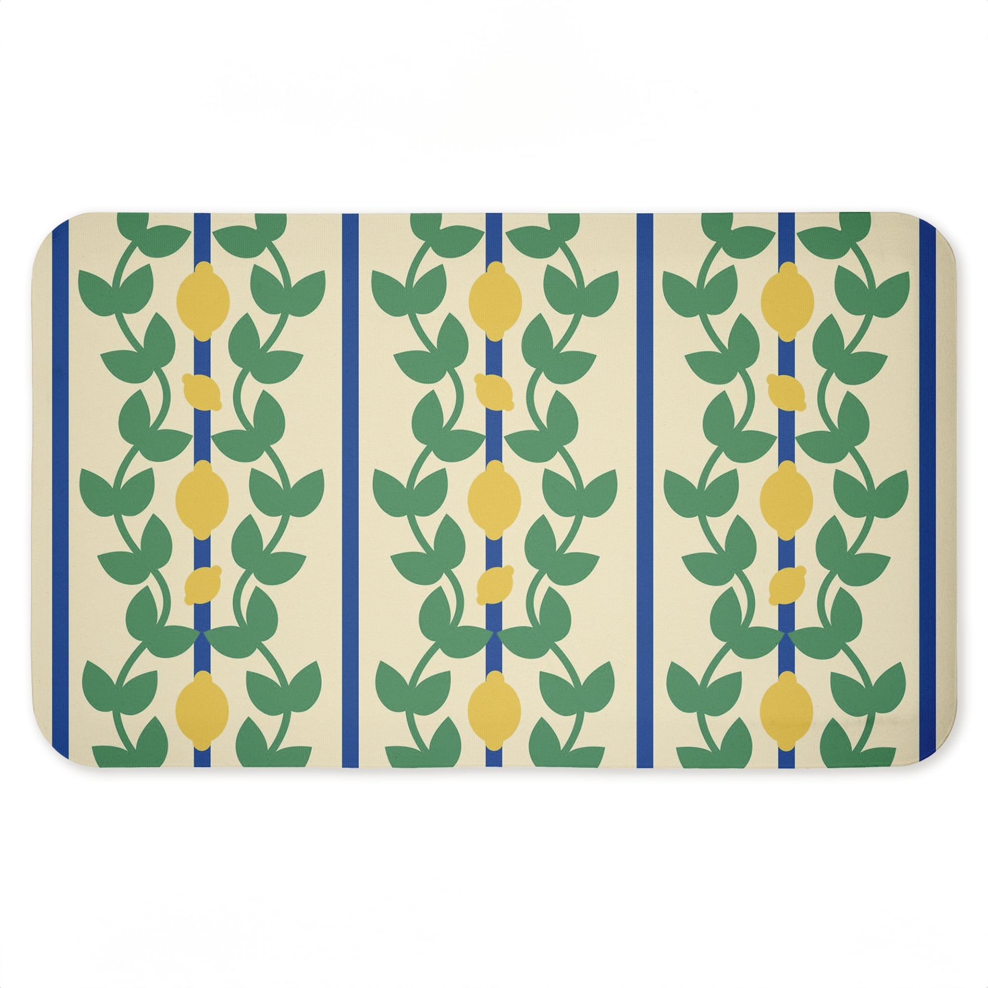 Stupell Industries Lemon Vine Pattern Printed Anti-Fatigue Floor Mat, design by Lil' Rue