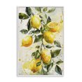 thumbnail image 1 of Stupell Industries Lemon Watercolor Splashes Food & Beverage Painting White Framed Art Print Wall Art, 12 x 18, 1 of 2