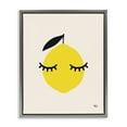 thumbnail image 1 of Stupell Industries Lemon with Eyelashes Food & Beverage Painting Gray Floater Framed Canvas Art Print Wall Art, 17 x 21, 1 of 10