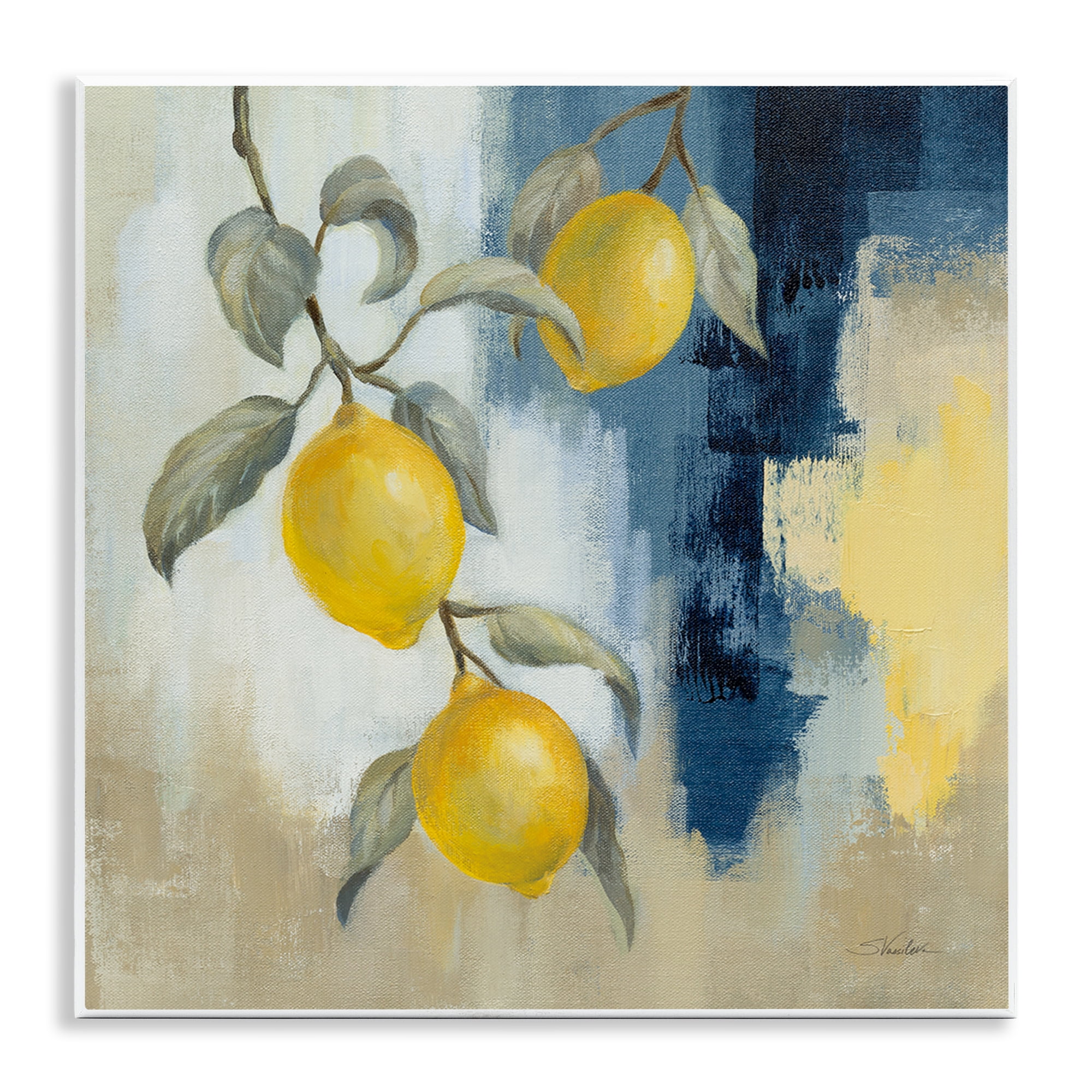 Stupell Industries Lemons From South Food & Beverage Painting Unframed Art Print Wall Art, 12 x 12