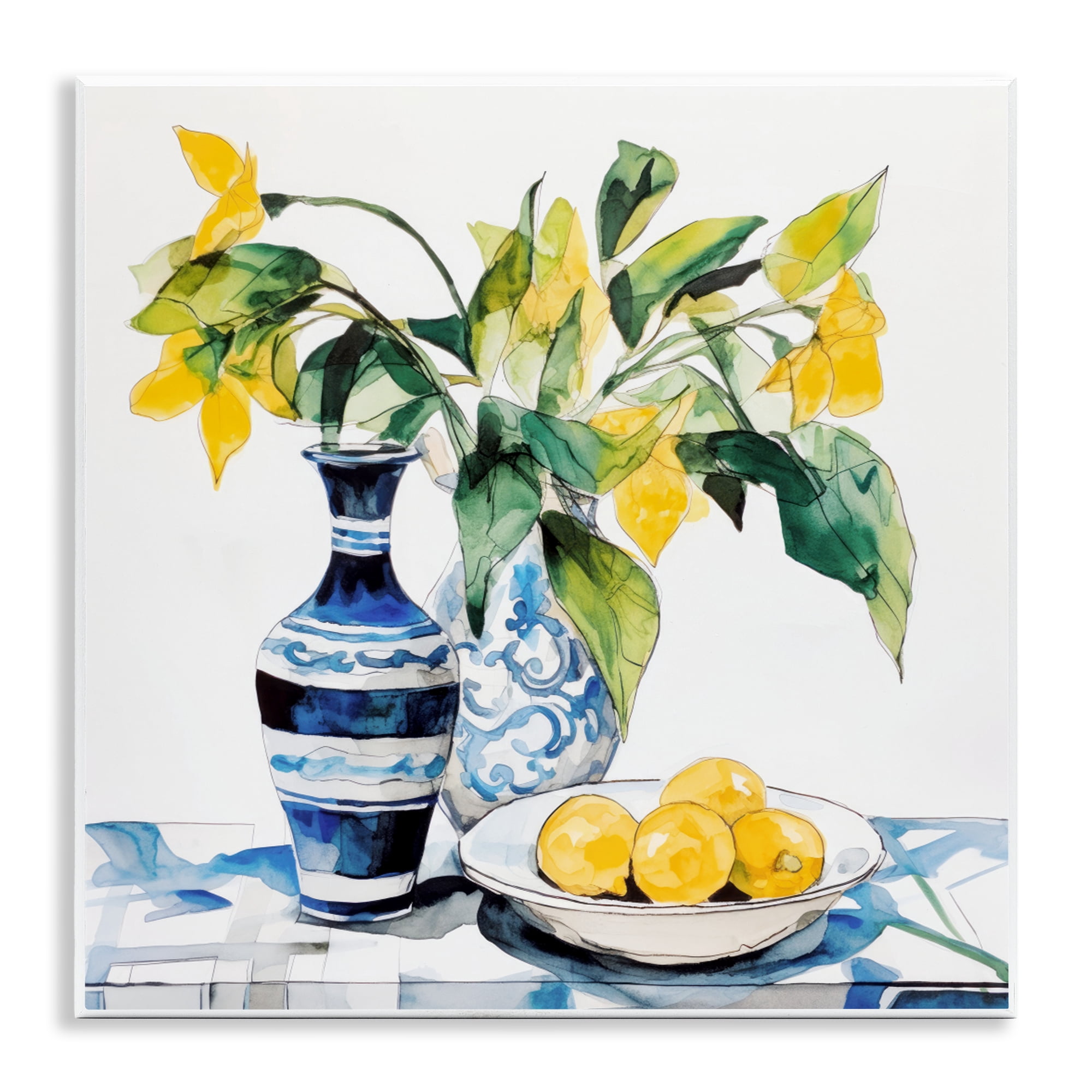 Stupell Industries Lemons & Leaves Table Setting Wall Plaque Art, design by Ray Powers