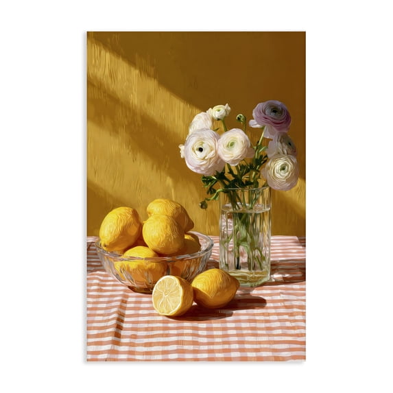 Stupell Industries Shabby Chic Lemony Breakfast Arrangement Canvas Art, 24 x 36, by Petals Prints Design