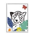 thumbnail image 1 of Stupell Industries Leopard Flower Foliage Jungle Cat Safari Portrait,24 x 30, Design by Abi Hall, 1 of 5