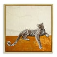thumbnail image 1 of Stupell Industries Leopard Wildlife Portrait Animals & Insects Painting Gold Floater Framed Canvas Art Print Wall Art, 18 x 18, 1 of 9