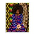 thumbnail image 1 of Stupell Industries Leopard Zigzag Abstract Pattern Woman Holding Flower, 10 x 15, Design by Lynnda Rakos, 1 of 5