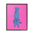 thumbnail image 1 of Stupell Industries Leopard on Vivid Pink Animals & Insects Painting Black Framed Art Print Wall Art, 24 x 30, 1 of 9